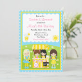 Sunshine and Lemonade Birthday Kaart (Staand voorkant)