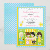 Sunshine and Lemonade Birthday Kaart (Voorkant / Achterkant)