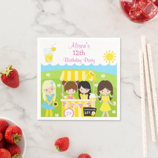 Sunshine and Lemonade Birthday Servet (Insitu)