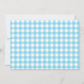 Sunshine and Lemonade Blue and Yellow Baby shower Kaart (Achterkant)