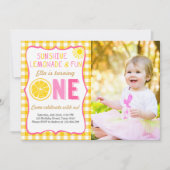 Sunshine and Lemonade sunshine-verjaardagsuitnodig Kaart (Voorkant)