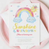Sunshine and Rainbows First Birthday Kaart