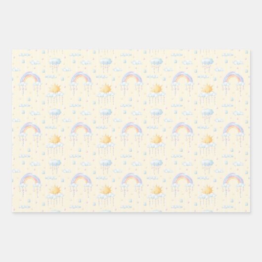 Sunshine and Rainbows Inpakpapier Vel (Voorkant)