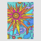 Sunshine and Rainbows Tissue Paper Tissuepapier (Voorkant)