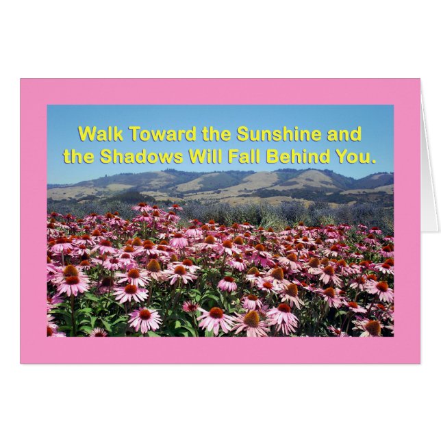 Sunshine and Shadows Card (Voorkant Horizontaal)