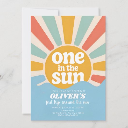 Sunshine and Smiles One Year Celebration  Kaart (Voorkant)