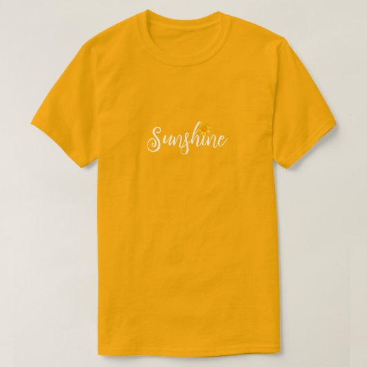 Sunshine and Sunflower tee T-shirt (Design voorkant)