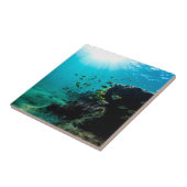 Sunshine and Tropical Fish Tegeltje (Zijkant)