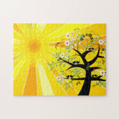 Sunshine and Whimsical Tree Legpuzzel (Horizontaal)