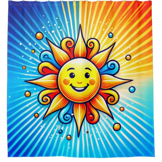 Sunshine Art Douchegordijn (Voorkant)