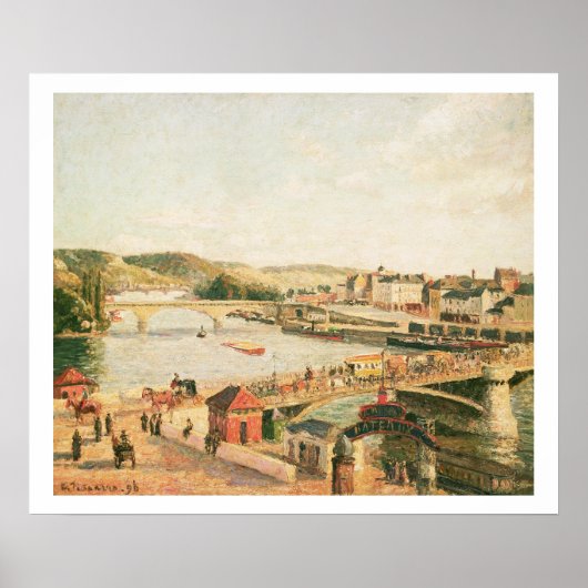 Sunshine at Rouen, 1896 (olie op doek) Poster (Voorkant)