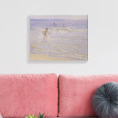 Sunshine at Skagen: Boys Swimming, 1892 Canvas Afdruk (Insitu (Woonkamer))