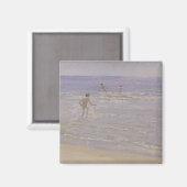 Sunshine at Skagen: Boys Swimming, 1892 Magneet (Voorkant / Achterkant)