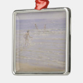 Sunshine at Skagen: Jongens zwemmen, 1892 Metalen Ornament (Links)