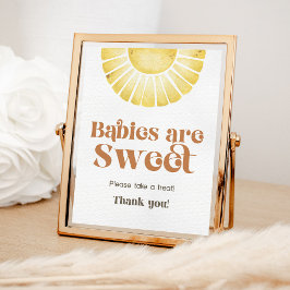 Sunshine Babies zijn Sweet Boho Baby shower Sign Poster