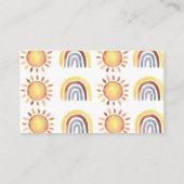 Sunshine baby diaper raffinage informatiekaartje (Achterkant)