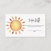 Sunshine baby diaper raffinage informatiekaartje (Voorkant)