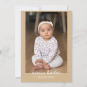 Sunshine Baby First Birthday Kaart (Achterkant)