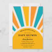 Sunshine Baby Jongen Douche Uitnodiging (Voorkant)