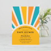Sunshine Baby Jongen Douche Uitnodiging (Staand voorkant)