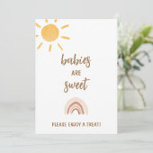 Sunshine Baby shower Baby's zijn lief Kaart (Staand voorkant)