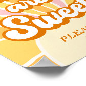 Sunshine Baby shower Baby's zijn Sweet Favoriet Poster (Hoek)