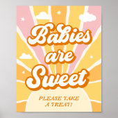 Sunshine Baby shower Baby's zijn Sweet Favoriet Poster (Voorkant)