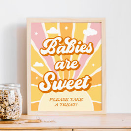 Sunshine Baby shower Baby's zijn Sweet Favoriet Poster
