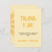 Sunshine Baby shower Bedankkaart (Voorkant / Achterkant)