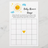 Sunshine Baby shower Bingo Game (Voorkant)