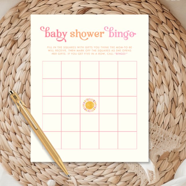 Sunshine Baby shower Bingo Game (Creator heeft geüpload)