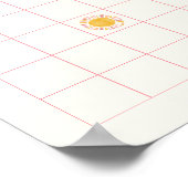 Sunshine Baby shower Bingo Spelprint Poster (Hoek)