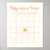 Sunshine Baby shower Bingo Spelprint Poster (Voorkant)