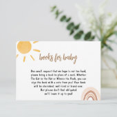 Sunshine Baby shower Boek voor baby Kaart (Staand voorkant)