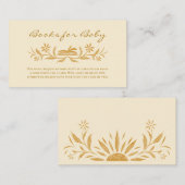 Sunshine Baby shower Boeken voor Baby Insert Kaart (Voorkant / Achterkant)