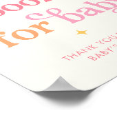 Sunshine Baby shower Boeken voor Baby Sign Poster (Hoek)
