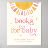 Sunshine Baby shower Boeken voor Baby Sign Poster (Voorkant)