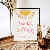 Sunshine Baby shower Boeken voor Baby Sign Poster