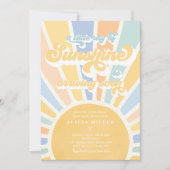Sunshine Baby shower Boho Muted Rainbow Sunshine Kaart (Voorkant)