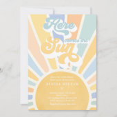 Sunshine Baby shower Boho Muted Rainbow Sunshine Kaart (Voorkant)