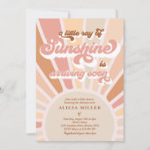 Sunshine Baby shower Boho Muted Rainbow Sunshine Kaart (Voorkant)