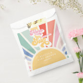 Sunshine Baby shower Boho Retro Rainbow Sunshine Bedankzakje (Gezegeld)