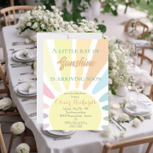 Sunshine Baby shower Boho Retro Roze Baby shower