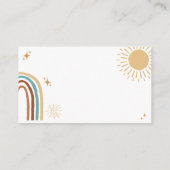 Sunshine Baby shower Books for Baby Informatiekaartje (Achterkant)