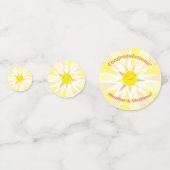 Sunshine Baby shower Confetti (Achterkanten)