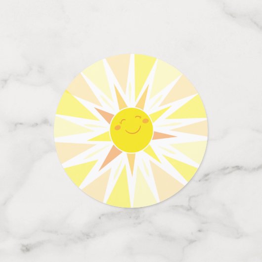 Sunshine Baby shower Confetti (Kleine voorkant)