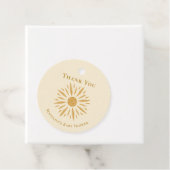 Sunshine Baby shower Dank u Label (In situ)