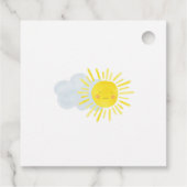 Sunshine Baby shower Dank u Party Labels (Achterkant)