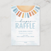 Sunshine Baby shower Diaper Raffle Informatiekaartje (Voorkant)