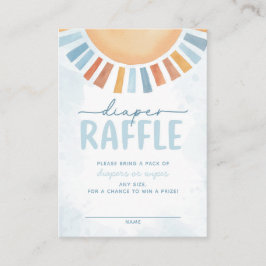 Sunshine Baby shower Diaper Raffle Informatiekaartje
